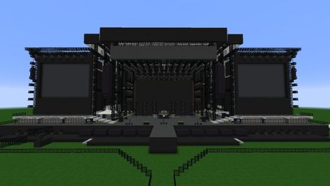 Bloxburg Concert Build, Minecraft Concert Stage, Minecraft Stage Design, Concert Stage Design Backdrops, Shifting Names, Future Concert, Stage Lighting Design, Concert Stage Design, Dj Stage