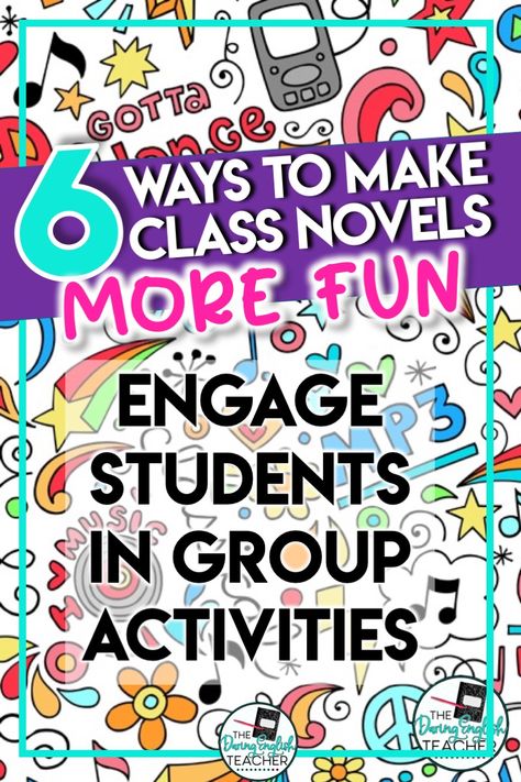 Novel Activities Middle School, Novel Study Activities For Any Book, Literary Elements Activities, High School Reading List, Kingdom Builders, Middle School Novels, Gifted Classroom, Middle School Writing Activities, Intermediate Reading