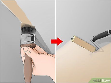 How to Paint a Bathroom: 15 Steps (with Pictures) - wikiHow What Color To Paint A Bathroom, How To Paint A Bathroom, How To Paint Bathroom Walls, Best Paint Finish For Bathroom Walls, Painting A Bathroom, How To Paint Wall Tile In Bathroom, Can You Paint A Toilet, How To Paint A Bathtub, What Type Of Paint To Use In Bathroom