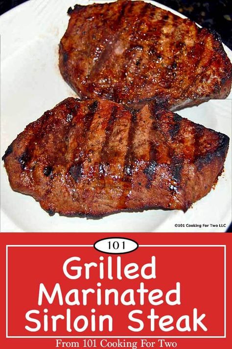 Grilling Sirloin Steaks On Gas Grill, Grilled Petite Sirloin Steak, Sirloin Tip Steak Recipes Grill, Petite Sirloin Steak Recipes Grill, Sirloin Steak Recipes Grilled, Grilled Sirloin Steak Recipes, Sirloin Marinade, Sirloin Steak Marinade, Top Round Steak Recipes