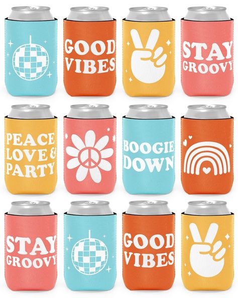 Peace Love Party, Retro Bachelorette Party, 70s Theme, Retro Bachelorette, Hippie Party, Love Party, 70s Party, Cool Sleeves, Bachelorette Party Decorations