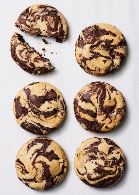 Marble Cookies Recipe, Marbled Chocolate, Chocolate Company, Cookie Flavors, Chocolate Chunk Cookies, Vanilla Cookies, Chocolate Chip Cookie, Test Kitchen, Cookies Recipes Chocolate Chip