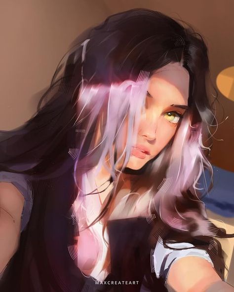 Stylized Realism Character Design, Stylized Realism, D D Character Ideas, Semi Realism, Dramatic Lighting, Brunette Girl, Realistic Art, Portrait Artist, Portrait Art