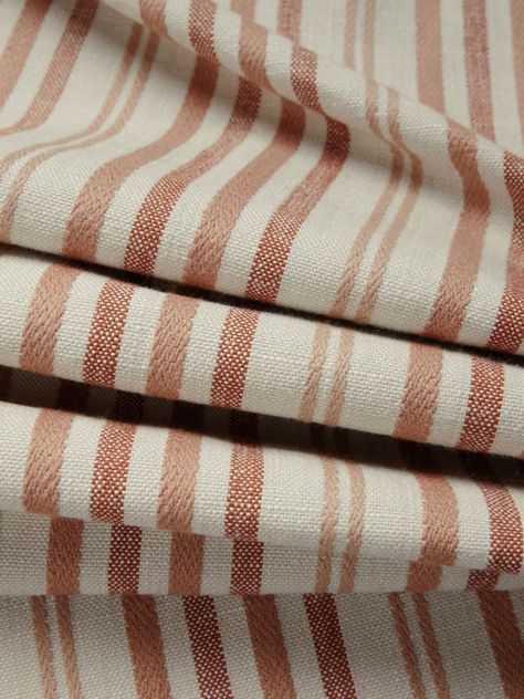 At a glance our Ottoman Stripe fabric is a simple stripe design, but when you handle it you realise the stripes are raised, giving it an extra dimension and textured appeal.  Thinking about a curtain or blind? We can use this fabric to make a curtain or roman blind to your specifications. See our whole range of fabrics and find inspiration here:  Made to measure curtains Made to measure roman blinds Cottage Blinds, Blinds And Curtains Together, Roman Blinds Kitchen, Victorian Windows, Robert Kime, Calming Bedroom, Striped Curtains, Kitchen Fabric, Victorian Terrace