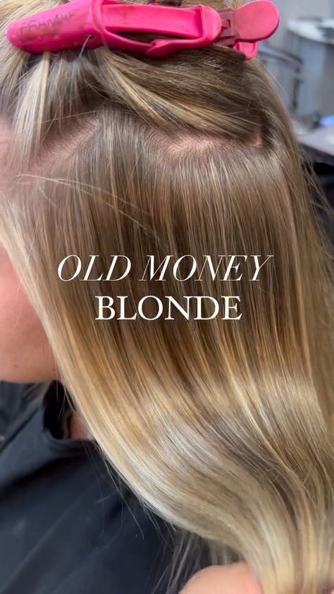 12K views · 670 reactions | Old Money Blonde has my heart 💛💰 @originalmineral formula 👇🏽 like & save to refer back. Babylights clean blonde 20 vol Lowlights 8.63 CLEAN.liquid Root melt 7.0 & 7.3 Ends 9.03 & 9.3 | Becki Beavan 🐝 🇬🇧 | helenemoo · daydream Rich Golden Blonde Hair, Old Money Hair Color Blonde, Melted Blonde Hair, Old Money Blonde Hair Color, Blonde Babylights On Blonde Hair, Bright Warm Blonde Hair, Warm Dimensional Blonde, Old Money Hair Color, Old Money Blonde Hair