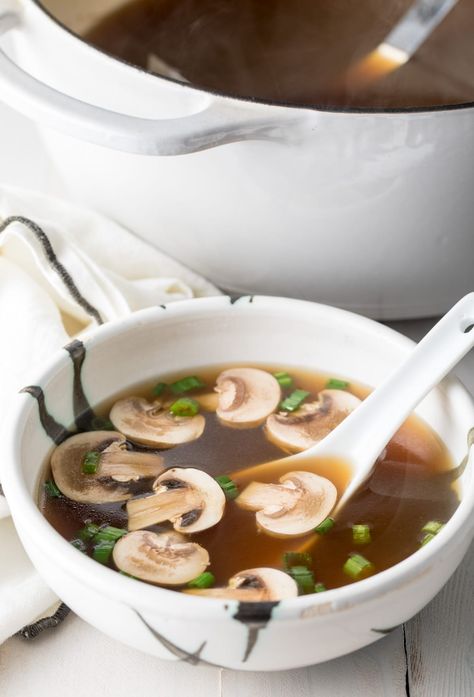 Best Japanese Clear Soup Recipe #ASpicyPerspective #hibachi #clearsoup #onionsoup Japanese Clear Soup Easy, Clear Soup Recipe Hibachi, Japanese Clear Soup Recipe, Japanese Clear Soup, Hibachi Soup, Teppanyaki Recipe, Japanese Onion Soups, Clear Soup Recipe, Best Soup Ever