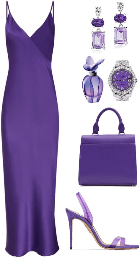 Purple Classy Dress, Purple Dress Outfit Ideas, Purple Brunch Outfit Black Woman, Purple Bday Dress, Purple Business Casual, Purple Dress Outfit Wedding, Purple Dress Outfit Party Classy, Lavender Outfits For Women, Purple Dress Outfit Party