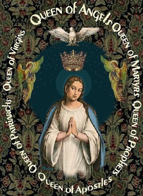 Queenship of Mary and Memorials of the Saints – AnaStpaul Queen Of Angels, Happy Feast Day, Hail Holy Queen, Happy Birthday In Heaven, Vintage Holy Cards, Blessed Mary, Birthday In Heaven, Mama Mary, Queen Of Heaven