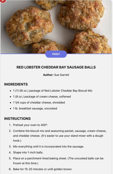 Gluten Free Red Lobster Sausage Balls, Red Lobster Biscuit Sausage Balls, Cheddar Bay Biscuits Sausage Balls, Cheddar Bay Sausage Balls Red Lobster, Bisquick Sausage Balls Original, Cheddar Bay Biscuit Sausage Balls, Sausage Balls With Red Lobster Biscuits, Red Lobster Sausage Balls, Cheddar Bay Sausage Balls