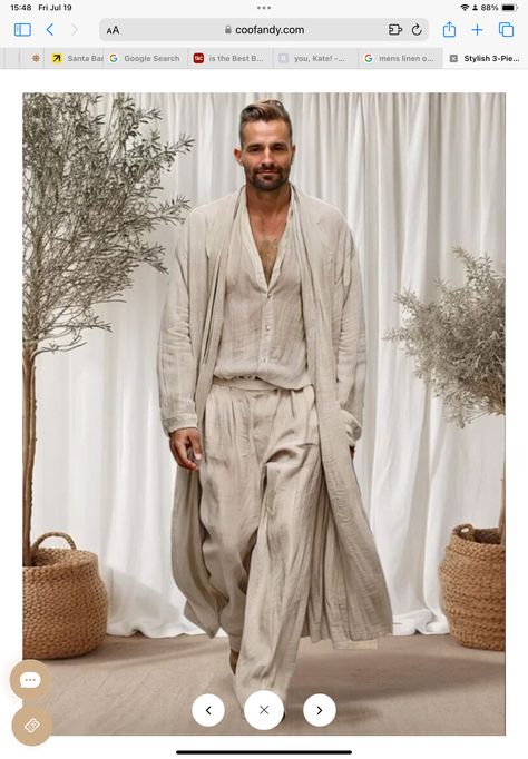 Bohemian Outfit Men, Boho Clothing Men, Outerwear Details, Frugal Habits, Moda Hippie, Fall Winter Essentials, Minimalist Shirts, Cotton Outfit, Outfits Hombre