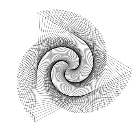 File:Turtle Graphics Spiral.svg - Wikipedia Sacred Spiral, String Wall Art, Geometric Tattoo Design, Stitching Cards, Generative Design, Geometry Pattern, Thread Art, Spiral Pattern, Triangle Pattern