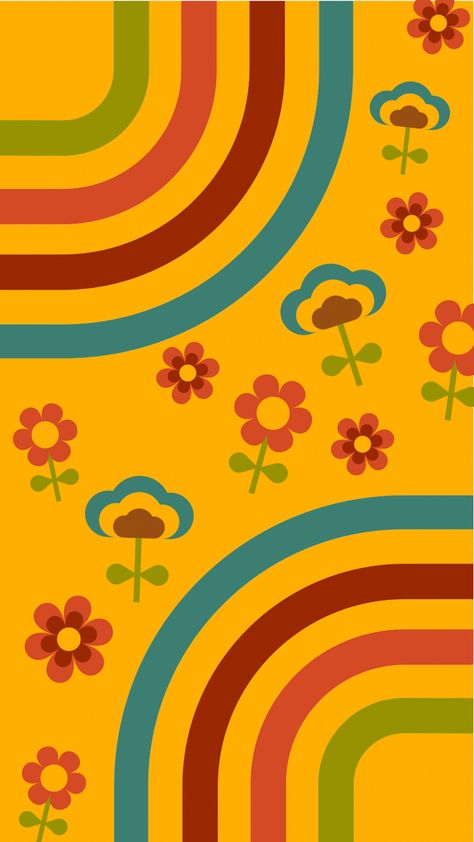 60s Wallpaper Vintage, Retro Vibe Wallpaper, Cute Retro Wallpaper, Groovy Wallpaper Aesthetic, Retro Iphone Wallpaper, Retro Phone Wallpaper, 70s Aesthetic Wallpaper, Groovy Background, Groovy Wallpaper