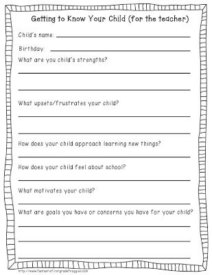 Back-to-School Freebie: Student info forms                                                                                                                                                     More Parent Questionnaire About Child, Student Information Sheet Elementary, Student Info Sheet, Student Information Form, Student Information Sheet, Teacher Forms, School Forms, Student Info, Parent Night