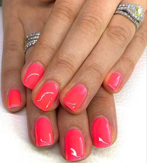 Gel Bottle Inc Nails, Orange Pedicure, The Gel Bottle, Pinky Orange, Posh Nails, Pink Gel Nails, Cute Gel Nails, Party Nails, Orange Colour