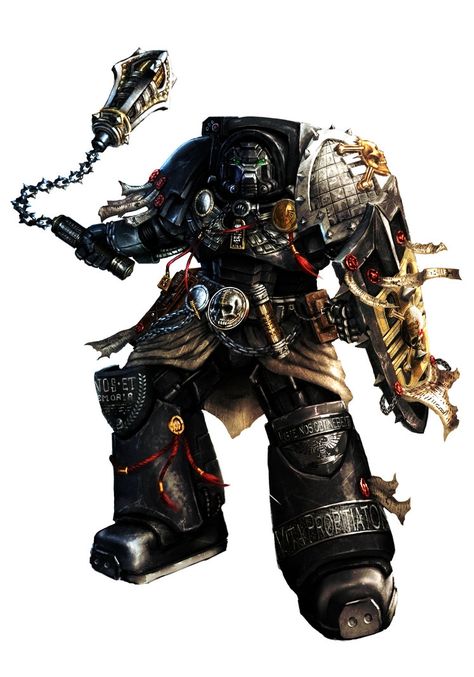 "Black Shield Alric" by Shane Cook (slaine69) | Games Workshop | #SciFi #Warhammer40K Warhammer 40k Black Shield, Warhammer 40k Rpg, Grey Knights, Warhammer 30k, Space Wolves, Warhammer 40k Art, Power Armor, Terminator, Warhammer Art