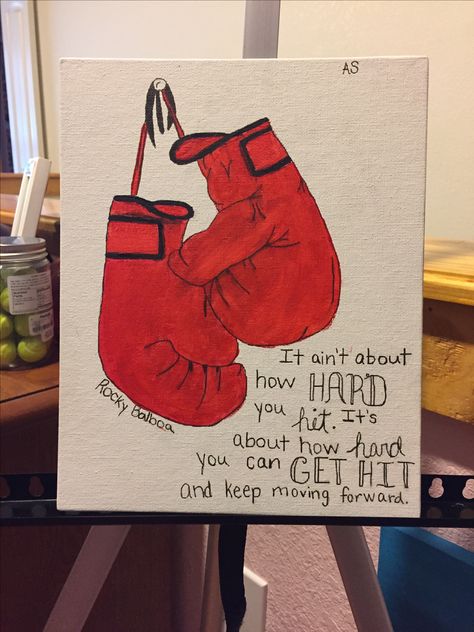 Rocky Balboa Quote/Art Rocky Balboa Painting, Sylvester Stallone Young, Sylvester Stallone Quotes, Rocky Balboa Movie, Rocky Balboa Poster, Rocky Quotes, Rocky Balboa Quotes, Rocky 1976, Rocky Poster