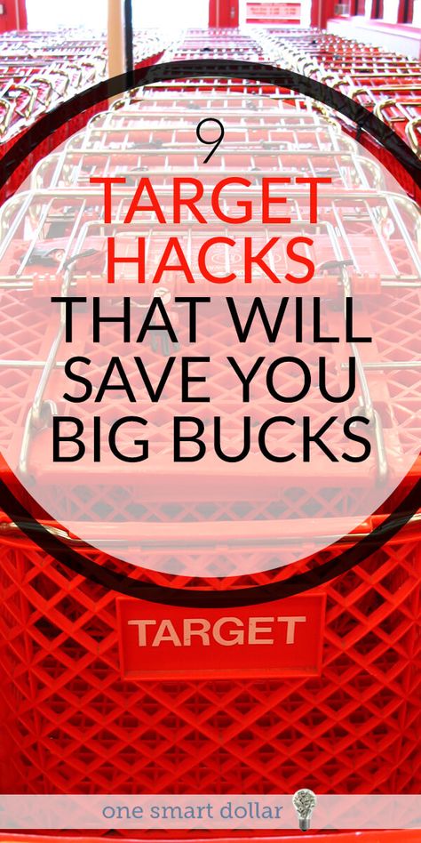 Before your next trip to Target make sure you know these 9 Target hacks. They will help you save some serious money. #Target #TargetHacks #SavingMoney #Shopping, #SaveMoney Target Hacks, Online Arbitrage, Money Saving Jar, Frugal Lifestyle, Kids Money, Best Money Saving Tips, Big Bucks, Travel Money, Money Saving Challenge