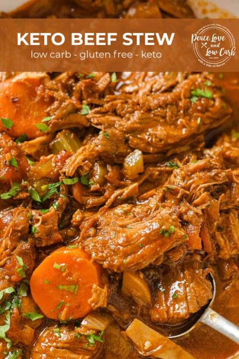 Low Carb Stew Recipes Crock Pot, Keto Beef Stew Meat Recipes, Keto Crockpot Recipes Beef, Low Carb Beef Dinner, Low Carb Stew, Easy Slow Cooker Beef Stew, Low Carb Beef Stew, Slow Cooker Beef Stew Easy, Keto 101