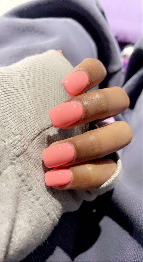 Light Colors For Nails, Back To School Nail Colors, Nails Acrylic One Color, Simple Plain Nails, Cute Plain Nails, Spain Nails, College Nails, Chloe Nails, Adorable Nails