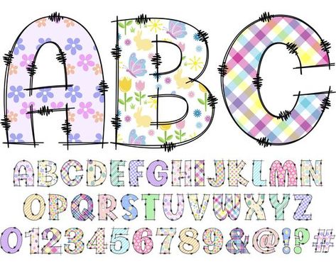 Canva frames alphabet font Painted Alphabet Letters, Flower Alphabet Letters, Alphabets Fonts, Easter Letters, Letter Pictures, Fondant Letters, Easter Fonts, Alphabet Decor, Alphabet Frames