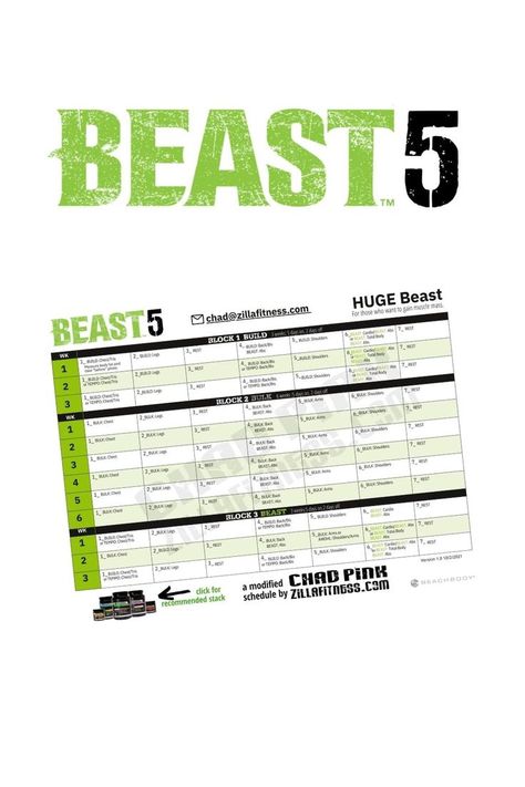 Body Beast 5 Day Plan Body Beast Workout Sheets, Pumpkin Face Templates, Workout Sheets, Suffixes Worksheets, Beast Workout, Rest And Recovery, Body Beast, Gain Muscle Mass, Week Schedule