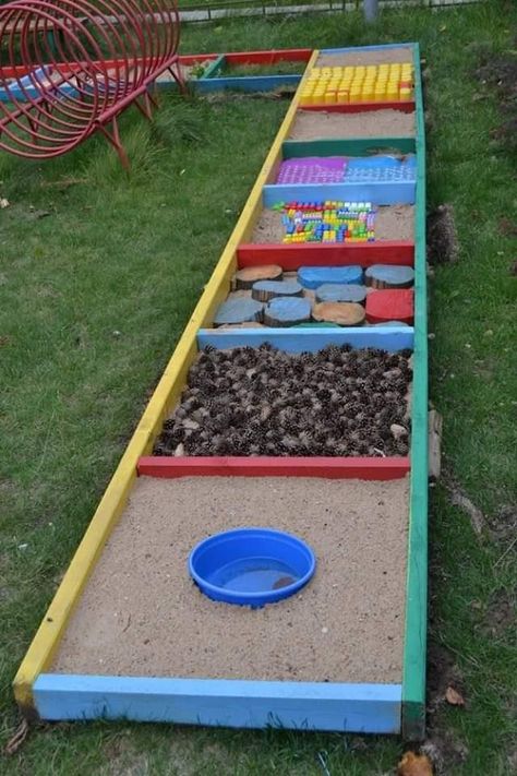 Family Crafts Preschool, Outside Playground, Diy Kids Playground, Kids Backyard Playground, Daycare Decor, Backyard Kids Play Area, Diy Playground, Sensory Garden, Kids Outdoor Play