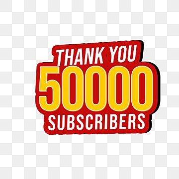 Youtube 50k Subscribers, 50k Subscribers Youtube, 50k Subscribers, Subscribers Youtube, Gallery Frame Set, Media Icon, Art Png, Social Media Channels, Social Media Icons