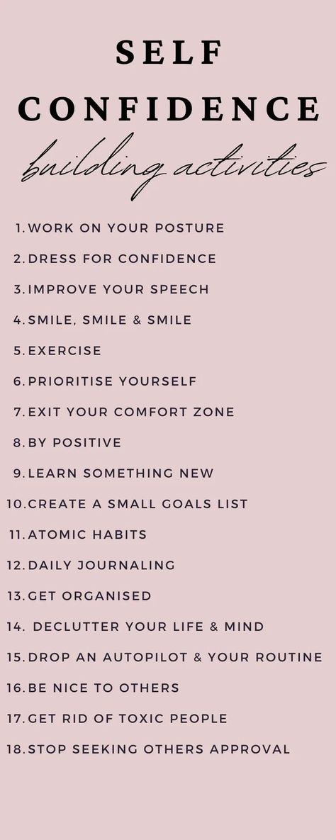 How To Get Confidence, Confidence Building Activities, Goals List, Low Self Confidence, Academic Goals, Declutter Your Life, Academic Motivation, Mind Body Spirit, Confidence Building