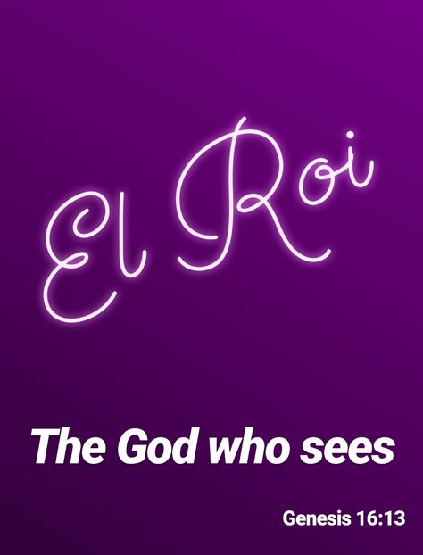 El Roi El Roi Wallpaper, Jehovah Names, Fast And Pray, Scripture Memory, Bible Quotes Images, Gods Love Quotes, Names Of God, Christian Quotes Prayer, Bible Study Verses