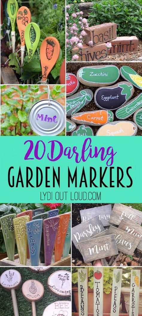 Diy Will, School Garden, Garden Markers, Plant Markers, Diy Garden Projects, Flowers Wallpaper, Garden Signs, Gorgeous Gardens, Garden Lovers