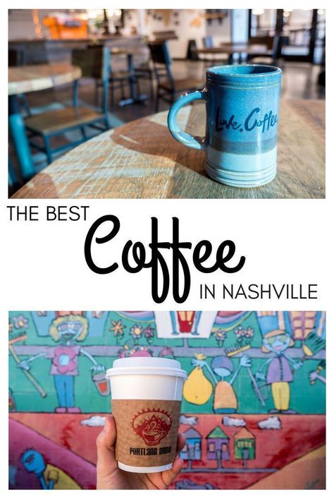 Best Coffee Shops In Nashville, Nashville Activities, Nashville Coffee Shops, Nashville Tennessee Vacation, Usa Drinks, Weekend Getaways For Couples, Weekend Family Getaways, Nashville Shopping, Nashville Vacation