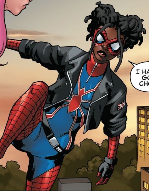 Uk Icon, Band Hairstyles, Rubber Band Hairstyles, Deadpool And Spiderman, Arte Dc Comics, Marvel Spiderman Art, Black Characters, Black Anime Characters, Spider Woman