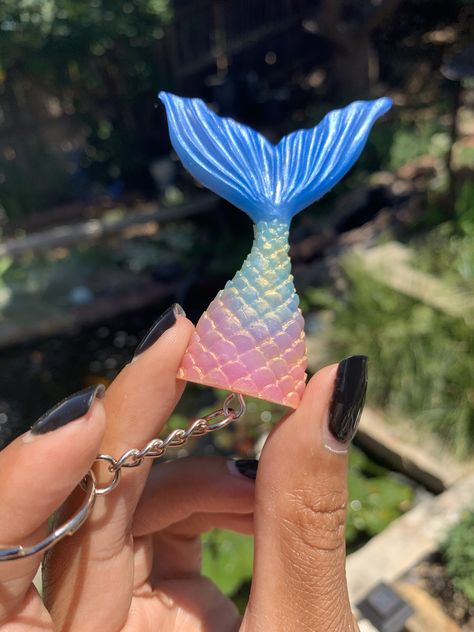 Resin Mermaid Tail, Mermaid Tail Keychain, Xmas Market, Resin Mermaid, Tail Keychain, Diy Resin Projects, Sculpture Projects, Resin Ideas, Resin Jewellery