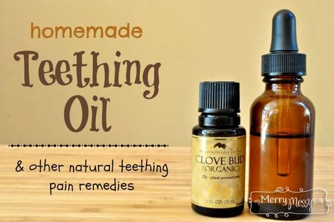 Homemade Teething Oil and Other Natural Teething Support for Babies and Toddlers – My Merry Messy Life Baby Remedies, Messy Life, Teething Remedies, Natural Teething Remedies, Natural Headache Remedies, Natural Healing Remedies, Diy Remedies, Homemade Baby, Homemade Remedies