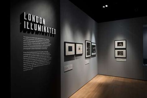 London Nights – Museum of London | Design of light | Light Collective Light Museum, Museum Lighting Design, Museum Black And White, Photography Museum Exhibitions, Dark Room Exhibition, Frameless Art Museum London, London Night, Photography Exhibition, London Museums