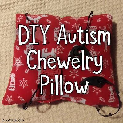 DIY Chewelry Pillow for Sensory Seekers Sensory Pillow Diy, Sensory Pillow, Sensory Seeking, Sensory Seeker, Weighted Lap Pad, Diy Sensory, Toddler Class, Activity Bags, Diy Pillow