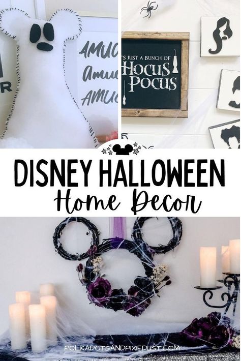 Disney Inspired Halloween Decor, Mickey Halloween Wreath Diy, Halloween Disney Diy, Disney Diy Home Decor, Disney Halloween Ideas, Disney Halloween Decorations Indoor, Diy Mickey Halloween Decorations, Disney Halloween Diy Decorations, Disney Home Decor Ideas