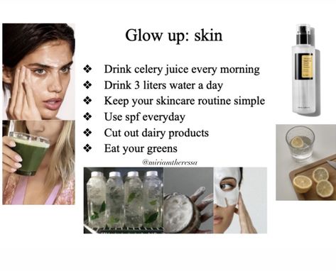 Clear Skin Breakfast, Clear Skin Aethstetic, How To Get Clear Skin, Healthy Skin Care Acne, Clear Up Acne, Foods For Clear Skin, Clear Skin Naturally, Skin Drinks, Get Clear Skin