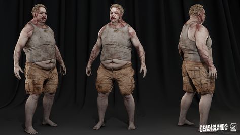 ArtStation - Walker Zombie Large Male Zombie Horde, Dead Island 2, Zombie Game, Head Anatomy, Island 2, Hair Done, The One And Only, One And Only, My Images