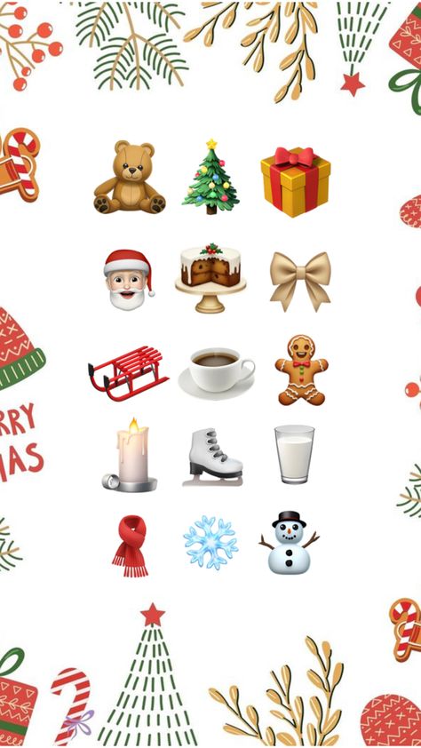 Christmas Emoji Combos, Christmas Emoji, Emoji Combos, Emoji Stickers, Christmas Things, Christmas, Pins, Quick Saves