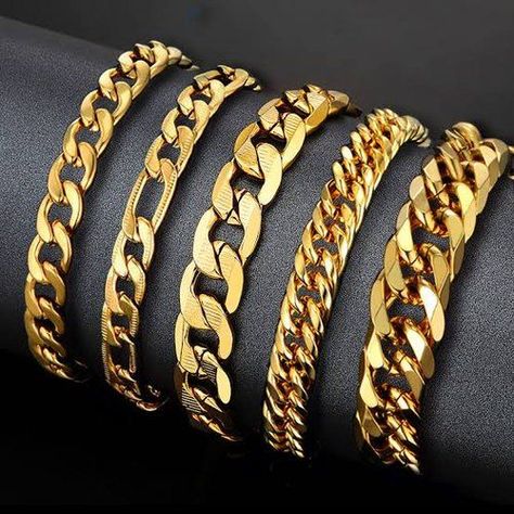 22 Carat Gold Gents Bracelet chain type, Custom Jewellery Type Bracelet Brand BRJ Weight custom Purity 22 carat Color Gold Size as per requirement Price : 4999BDT #bracelet #handbracelets #fashion #menfashion #style Braslet Gold For Men, Jewelry Dropshipping, Mens Bracelet Gold Jewelry, Gents Bracelet, Hiphop Jewelry, Black Diamond Bracelet, Faberge Jewelry, Stainless Bracelet, Silver Gold Jewelry