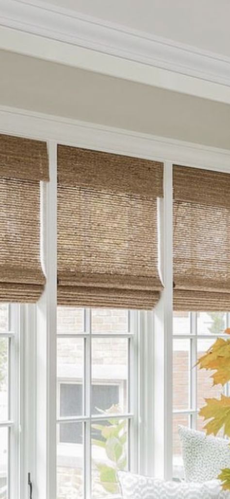 Bamboo Shutters, Drapes For Living Room Ideas, Cream Curtains With Bamboo Blinds, Linen Curtains With Bamboo Shades, Bamboo Blinds With Curtains Kitchen, Shutters Bedroom, Rattan Blinds, Farmhous3 Ding Roo Qith Bamboo Blinds, Bamboo Chik Blinds