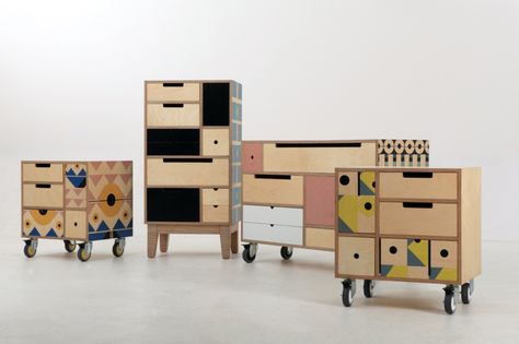 Ta.Ta. Unconventional Design For Kids: architect African Furniture, Patterned Furniture, Diy Muebles Ideas, Прикроватные Тумбочки, Multipurpose Furniture, Modular Storage, 2x4 Furniture Plans, Plywood Furniture, Modular Furniture