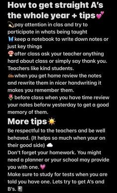 Good Grades Tips, Highschool Advice, School Goals, High School Survival, High School Advice, Academic Motivation, Text Jokes, School Survival, School Tips