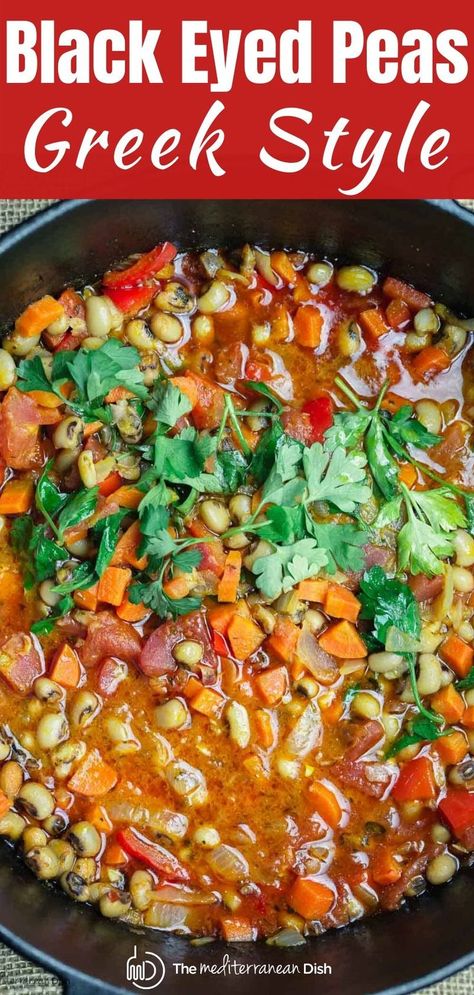 Best Black Eyed Peas Recipe, Best Black Eyed Peas, Black Eyed Peas Recipe Vegetarian, Cooking Black Eyed Peas, Veggetti Recipes, Black Eyed Pea Soup, Black Eyed Peas Recipe, Healthy One Pot Meals, Peas Recipe