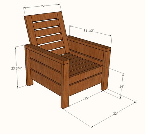 Outdoor Chair Diy, Modern Outdoor Chair, Outdoor Chairs Diy, Patio Chairs Diy, Chair Diy, Real Wood Furniture, Adirondack Chair Plans, Modern Outdoor Chairs, Woodworking Furniture Plans