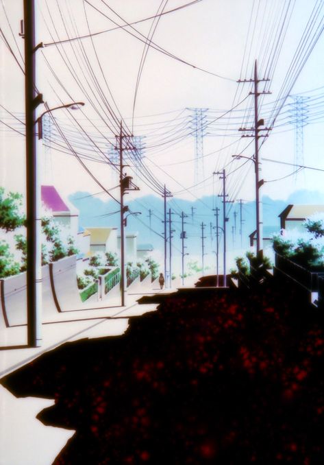 Lain Wallpaper, Animecore Webcore, Serial Experiments Lain, Anime City, Power Lines, Retro Horror, Ghost In The Shell, 90s Anime, + Core + Aesthetic