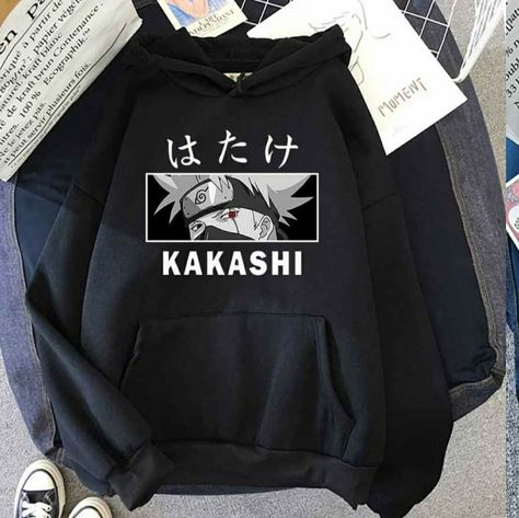 Otaku Clothes, Naruto Hoodie, Naruto Clothing, Anime Fashion, Hoodie Aesthetic, Anime Sweatshirt, Stylish Hoodies, Anime Inspired Outfits, Naruto Kakashi