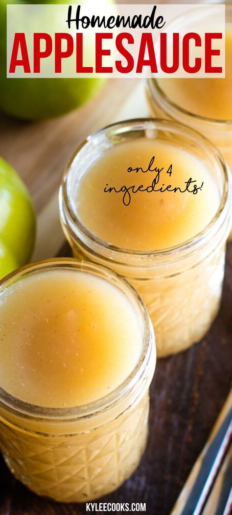 A simple, no-frills homemade applesauce, that lets you control the sugar! Perfect for families of all sizes, make a big batch for all of you to enjoy!  #homemade #apples #applesauce #kyleecooks Apple Cinnamon Waffles Recipes, Cinnamon Waffles Recipe, Best Apples For Applesauce, Apples For Applesauce, Easy Homemade Applesauce, Applesauce Recipes, Homemade Applesauce Recipe, Homemade Applesauce Recipes, Homemade Bisquick