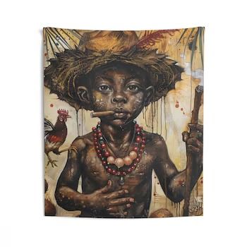 IyansasMarketplace - Etsy Yoruba Deities, Fate And Destiny, Beach Towel Blanket, Tapestry Wall Art, Art African, Wall Hanging Tapestry, Spiritual Gifts, Sacred Space, Hanging Tapestry